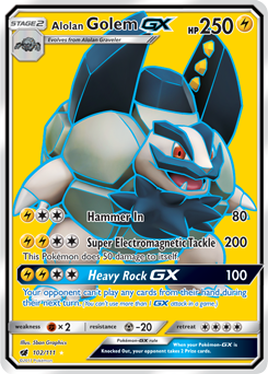 Golem de Alola GX / Alolan Golem-GX - Pokémon TCG - MoxLand