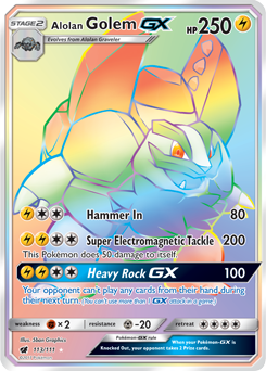 Golem de Alola GX / Alolan Golem-GX - Pokémon TCG - MoxLand