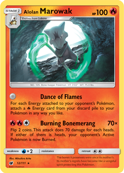 Marowak de Alola / Alolan Marowak - Pokémon TCG - MoxLand