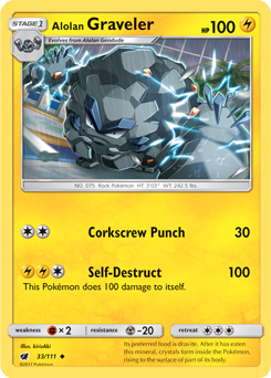 Graveler de Alola / Alolan Graveler - Pokémon TCG - MoxLand