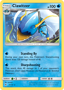 Clawitzer - Pokémon TCG - MoxLand