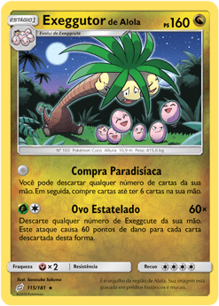 Exeggutor de Alola / Alolan Exeggutor - Pokémon TCG - MoxLand