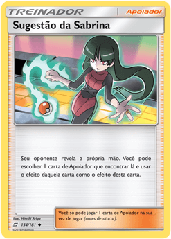 Sugestão da Sabrina / Sabrina's Suggestion - Pokémon TCG - MoxLand