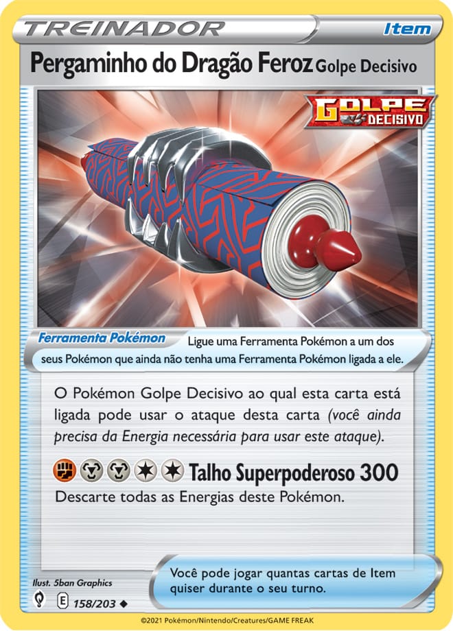 Pergaminho do Dragão Feroz Golpe Decisivo - Pokémon TCG - MoxLand