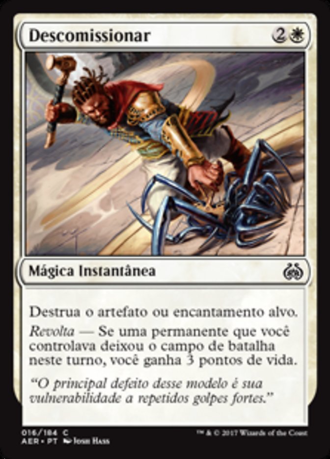 Descomissionar / Decommission - Magic: The Gathering - MoxLand