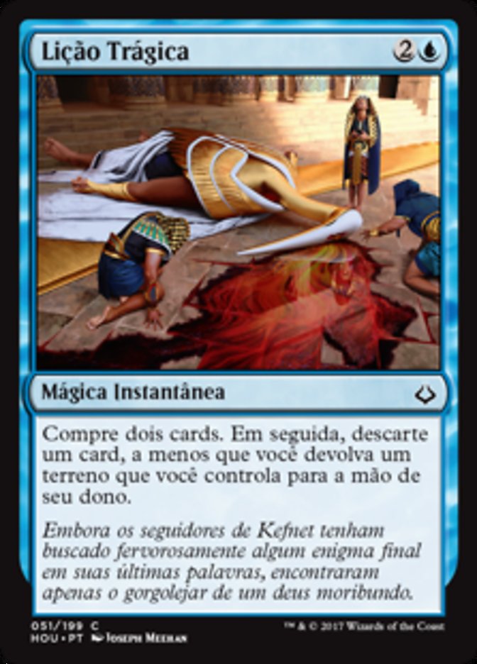 Lição Trágica / Tragic Lesson - Magic: The Gathering - MoxLand