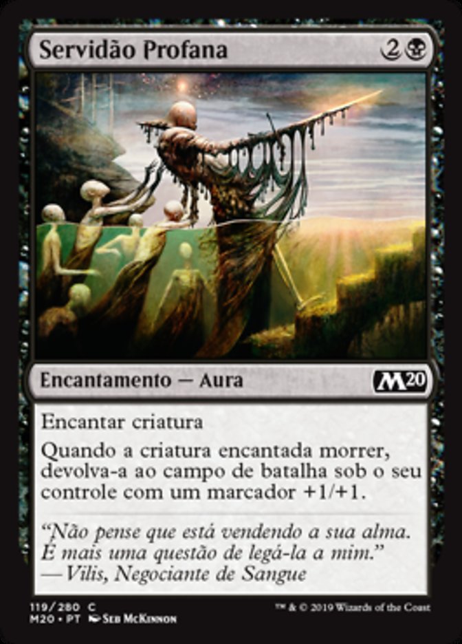 Servidão Profana / Unholy Indenture - Magic: The Gathering - MoxLand