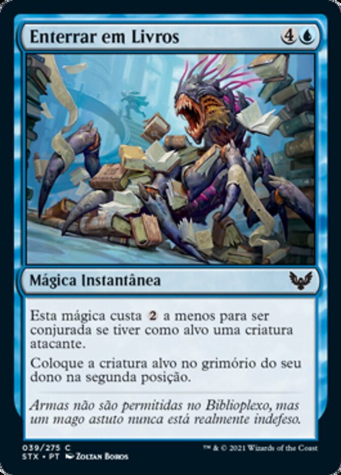 Enterrar em Livros / Bury in Books - Magic: The Gathering - MoxLand
