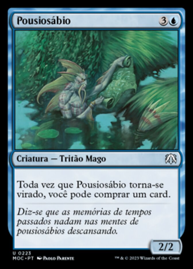 Pousiosábio / Fallowsage - Magic: The Gathering - MoxLand
