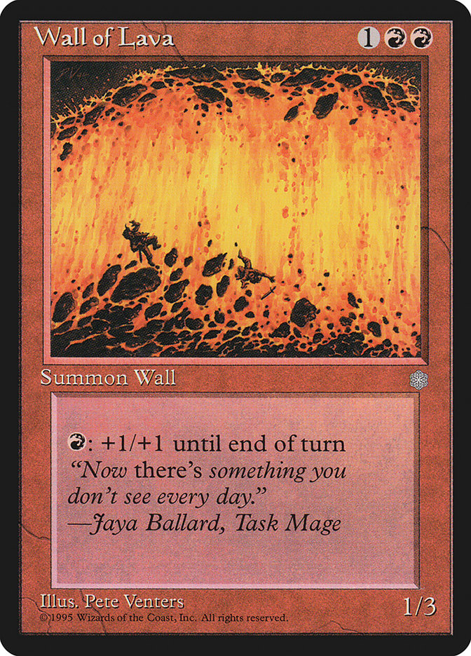 Barreira de Lava / Wall of Lava - Magic: The Gathering - MoxLand