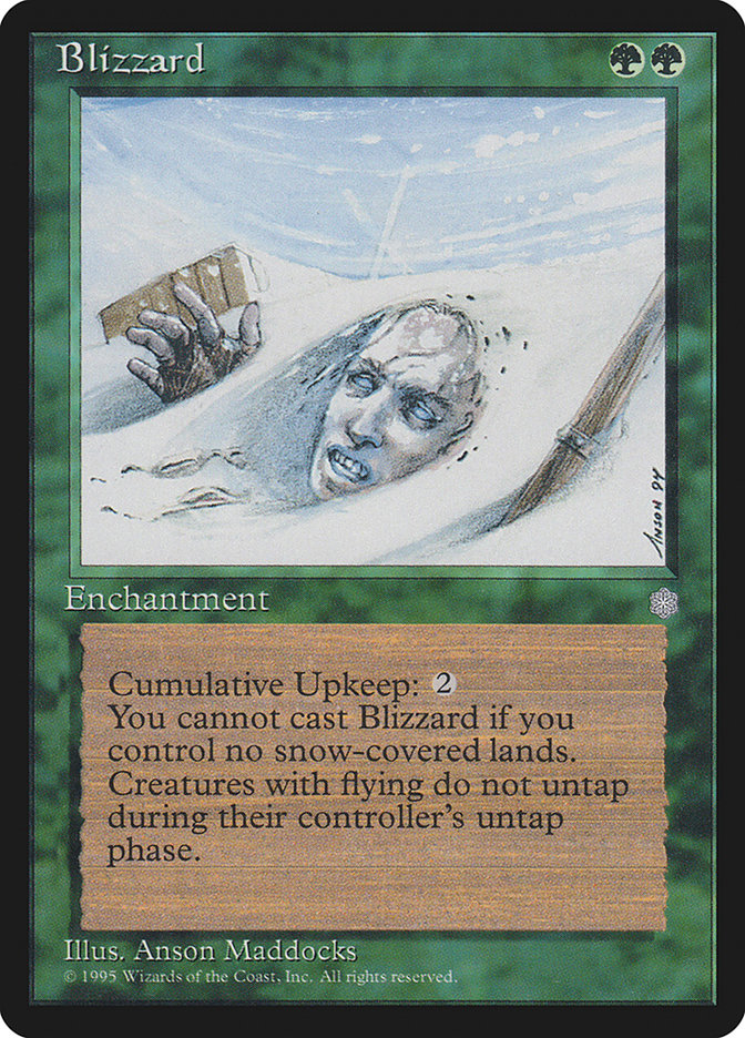Tempestade de Neve / Blizzard - Magic: The Gathering - MoxLand