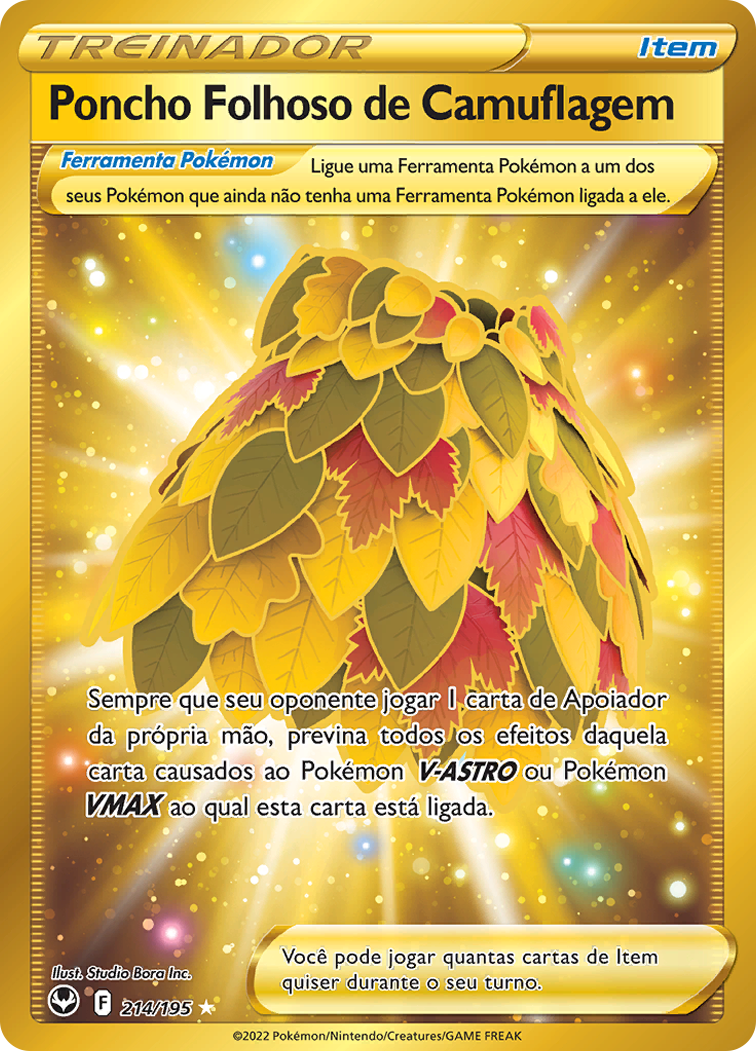 Poncho Folhoso de Camuflagem - Pokémon TCG - MoxLand