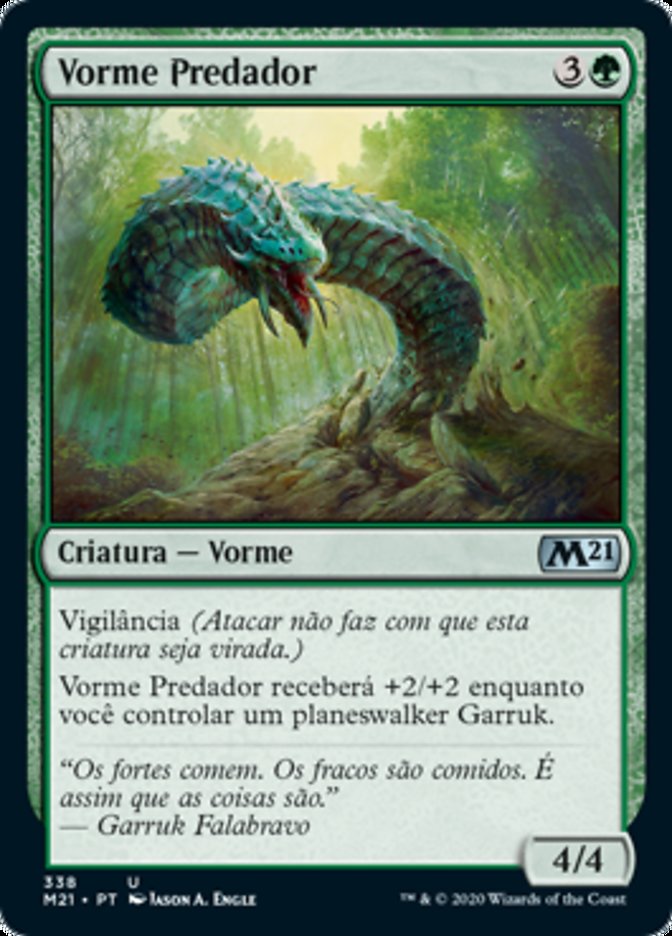 Vorme Predador / Predatory Wurm - Magic: The Gathering - MoxLand