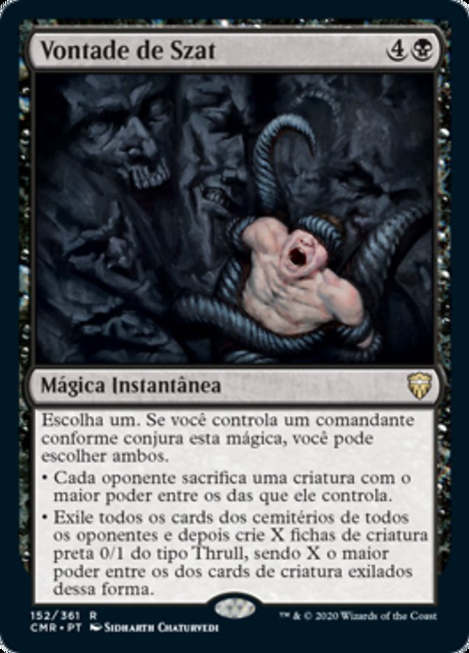 Vontade de Szat / Szat's Will - Magic: The Gathering - MoxLand