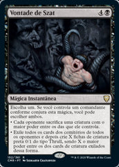 Vontade de Szat / Szat's Will - Magic: The Gathering - MoxLand