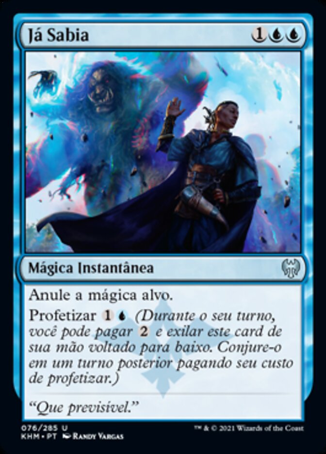 Já Sabia / Saw It Coming - Magic: The Gathering - MoxLand