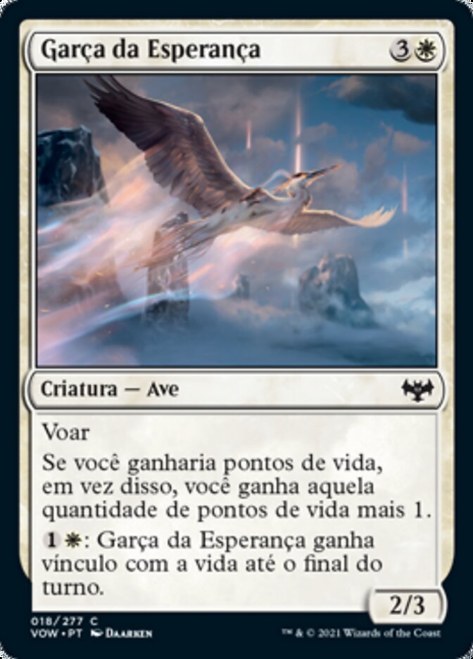 Garça da Esperança / Heron of Hope - Magic: The Gathering - MoxLand