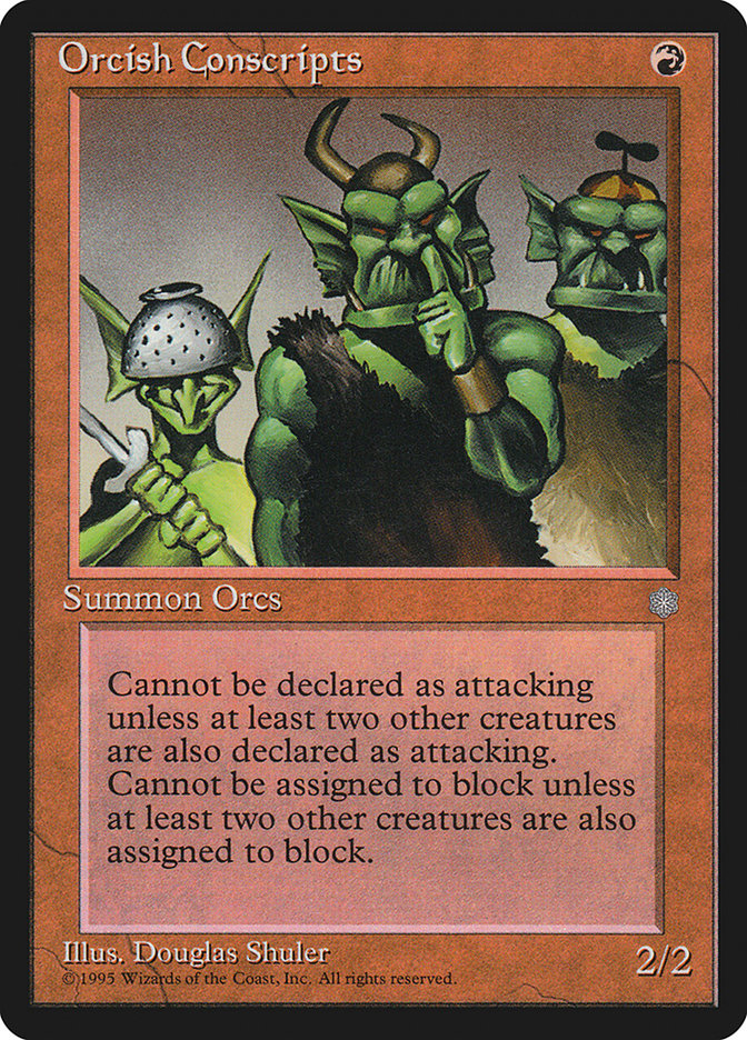 Recrutas Orcs / Orcish Conscripts - Magic: The Gathering - MoxLand