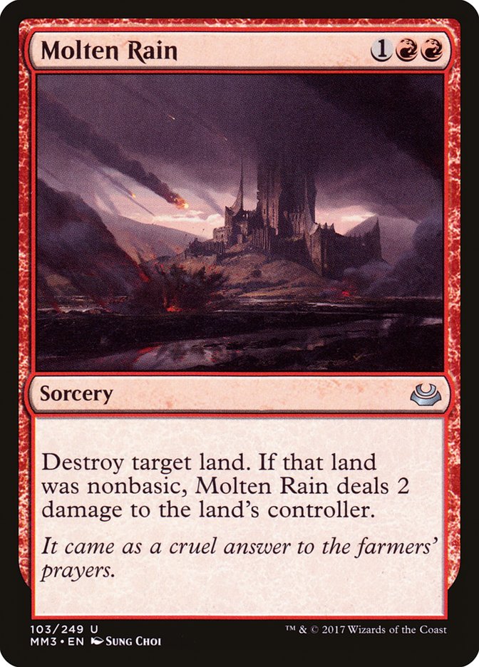 Chuva Fundente / Molten Rain - Magic: The Gathering - MoxLand