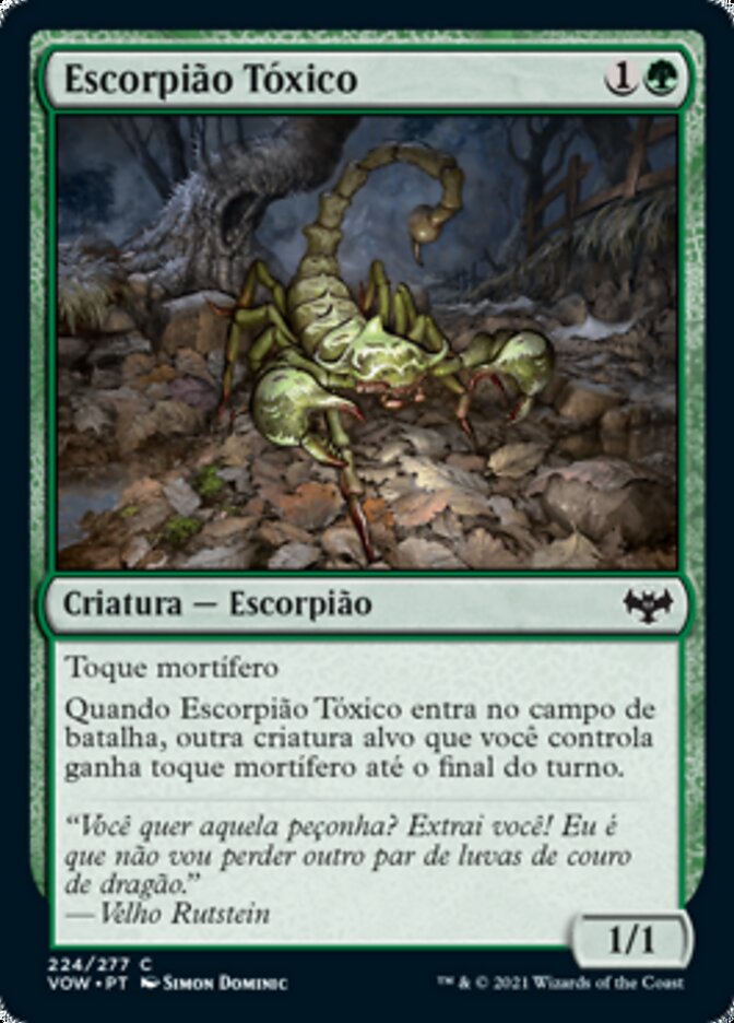 Escorpião Tóxico / Toxic Scorpion - Magic: The Gathering - MoxLand