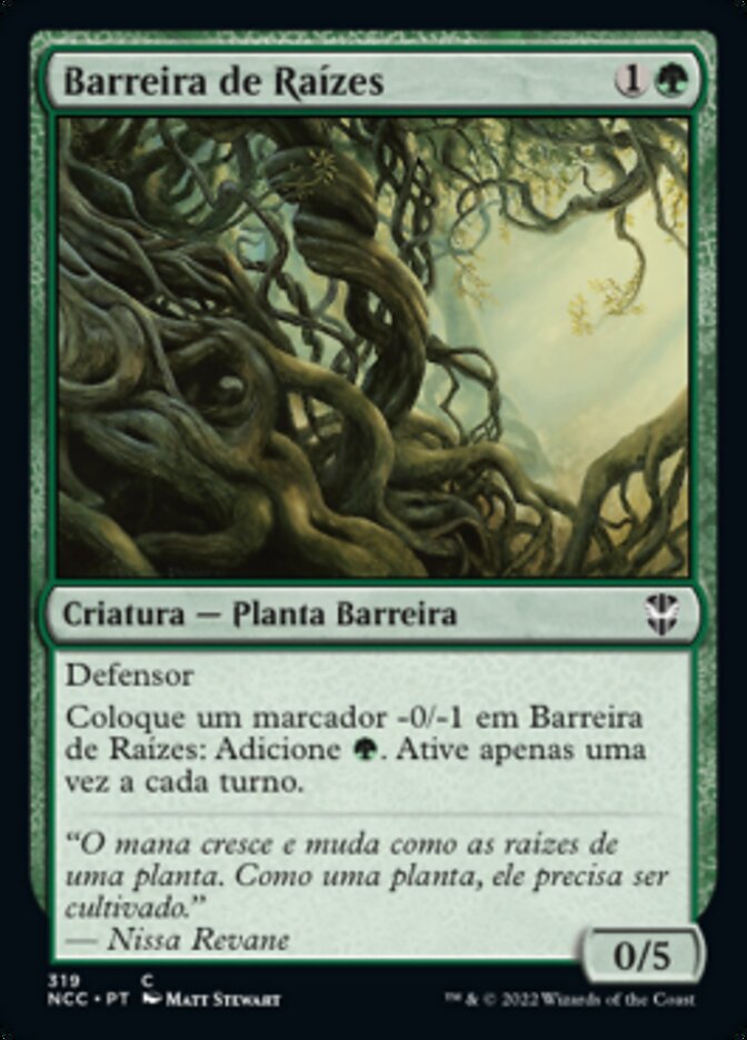 Barreira de Raízes / Wall of Roots - Magic: The Gathering - MoxLand