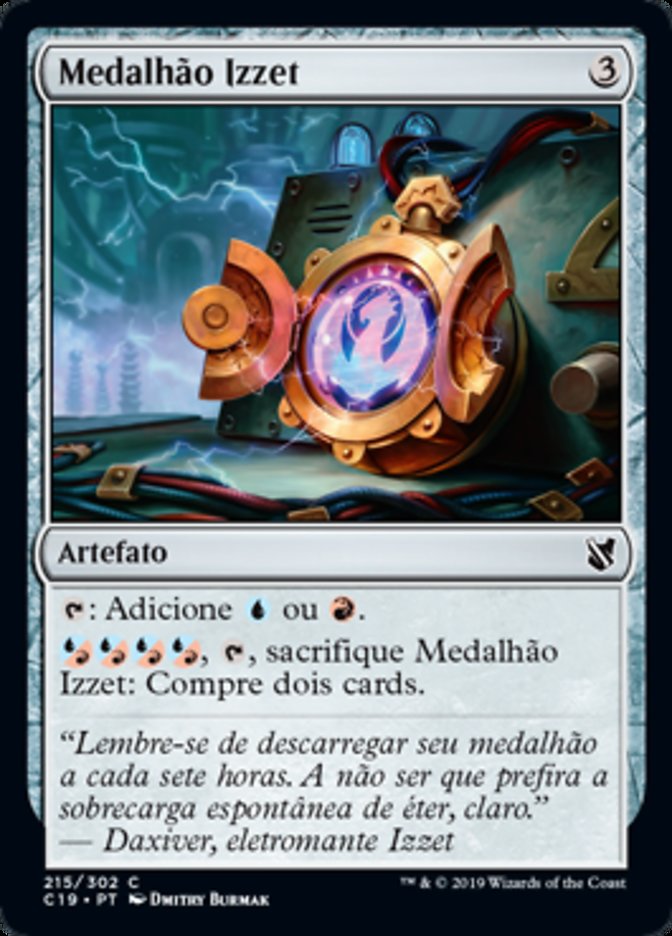 Medalhão Izzet / Izzet Locket - Magic: The Gathering - MoxLand