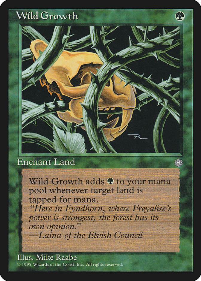 Crescimento Virente / Wild Growth - Magic: The Gathering - MoxLand