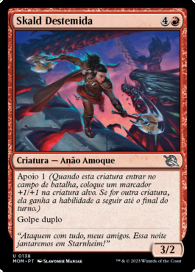 Skald Destemida / Fearless Skald - Magic: The Gathering - MoxLand