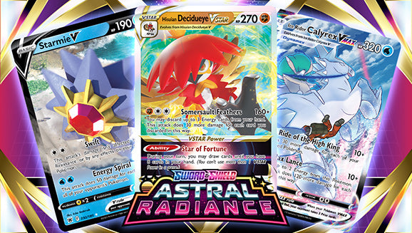 Hisuian Decidueye VSTAR e mais em Pokémon TCG: Sword & Shield—Astral Radiance