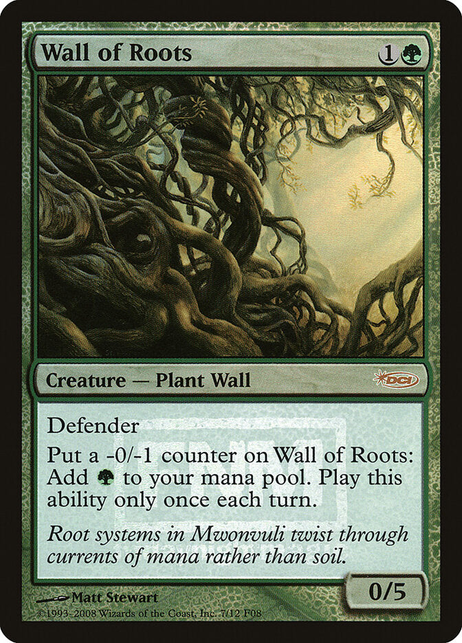 Barreira de Raízes / Wall of Roots - Magic: The Gathering - MoxLand