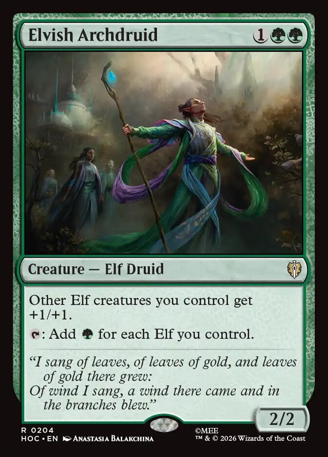 Arqueodruida Elfo / Elvish Archdruid