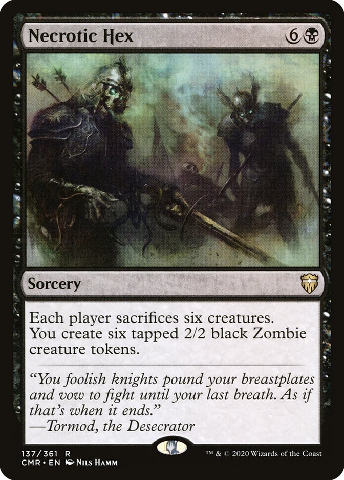Bruxaria Necrótica / Necrotic Hex - Magic: The Gathering - MoxLand