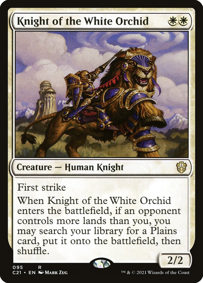 Cavaleiro da Orquídea Branca / Knight of the White Orchid - Magic: The Gathering - MoxLand