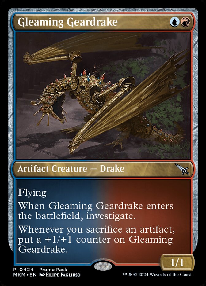 Mecanodrago Reluzente / Gleaming Geardrake - Magic: The Gathering - MoxLand