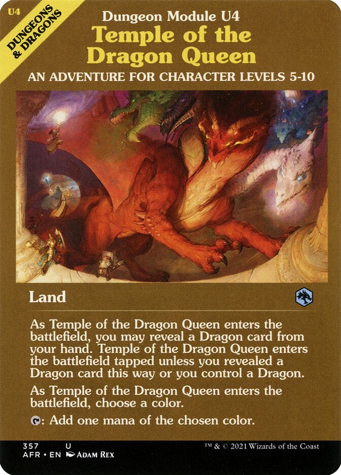 Templo da Rainha Dragão / Temple of the Dragon Queen - Magic: The Gathering - MoxLand