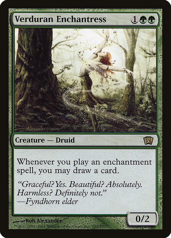 Bruxa de Verduran / Verduran Enchantress - Magic: The Gathering - MoxLand