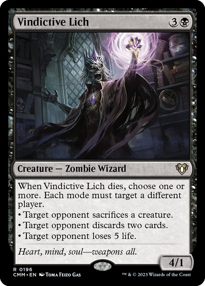 Lich Vingativo / Vindictive Lich - Magic: The Gathering - MoxLand