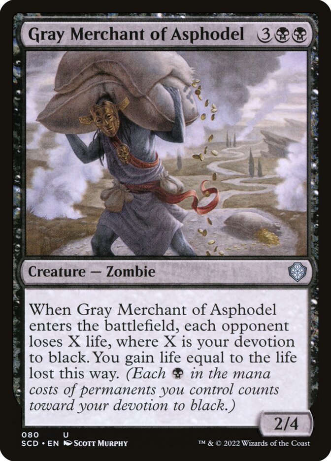 Mercador Cinzento de Asfódelos / Gray Merchant of Asphodel - Magic: The Gathering - MoxLand