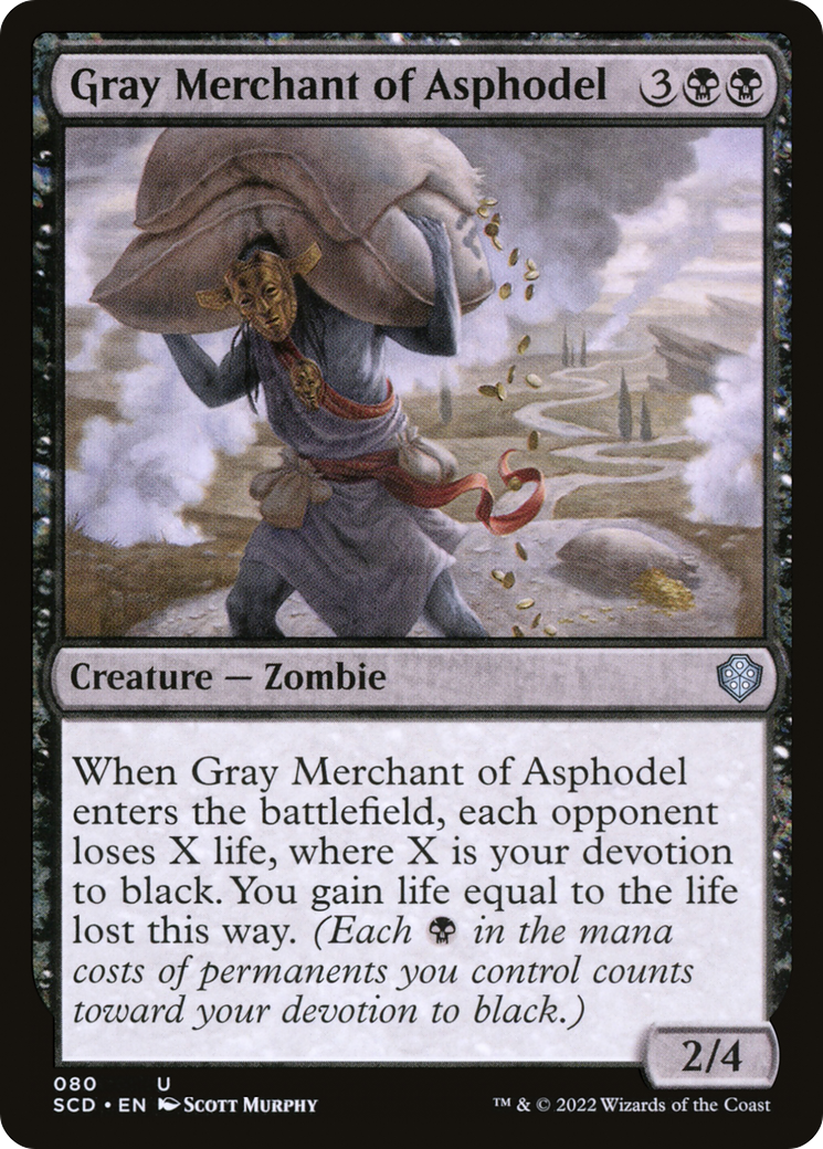 Mercador Cinzento de Asfódelos / Gray Merchant of Asphodel - Magic: The Gathering - MoxLand