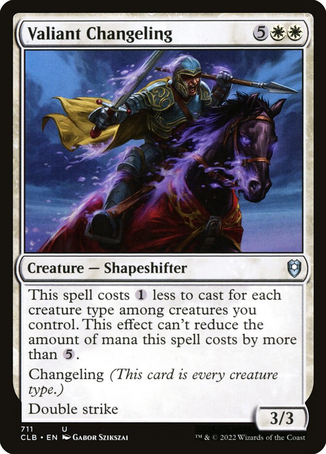 Morfoloide Valente / Valiant Changeling - Magic: The Gathering - MoxLand