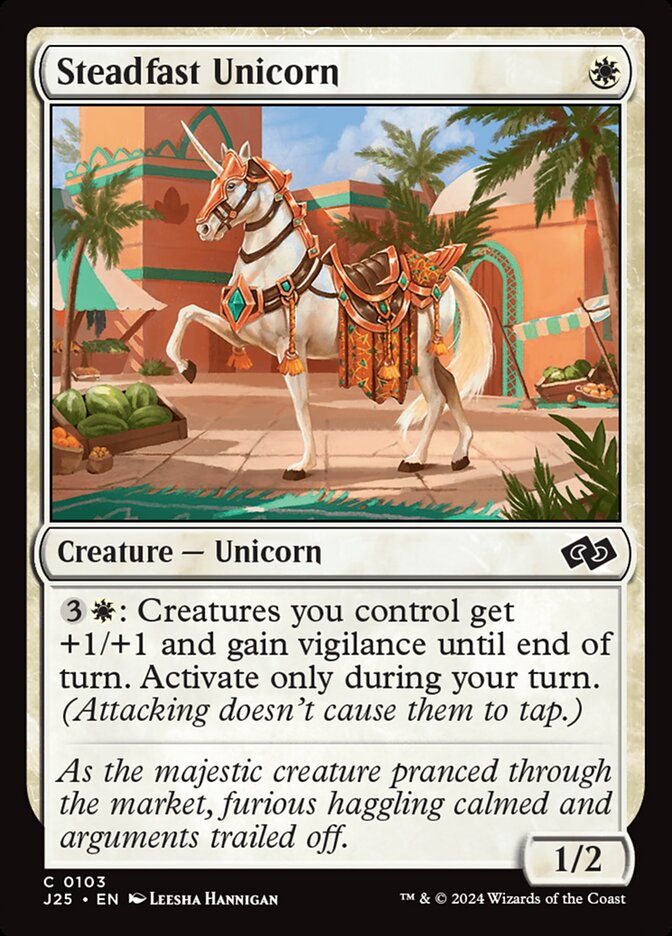 Unicórnio Inabalável / Steadfast Unicorn - Magic: The Gathering - MoxLand