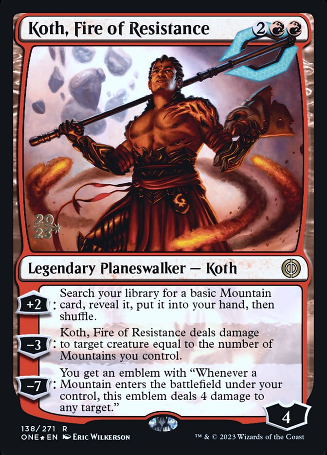 Koth, Fogo da Resistência / Koth, Fire of Resistance - Magic: The Gathering - MoxLand