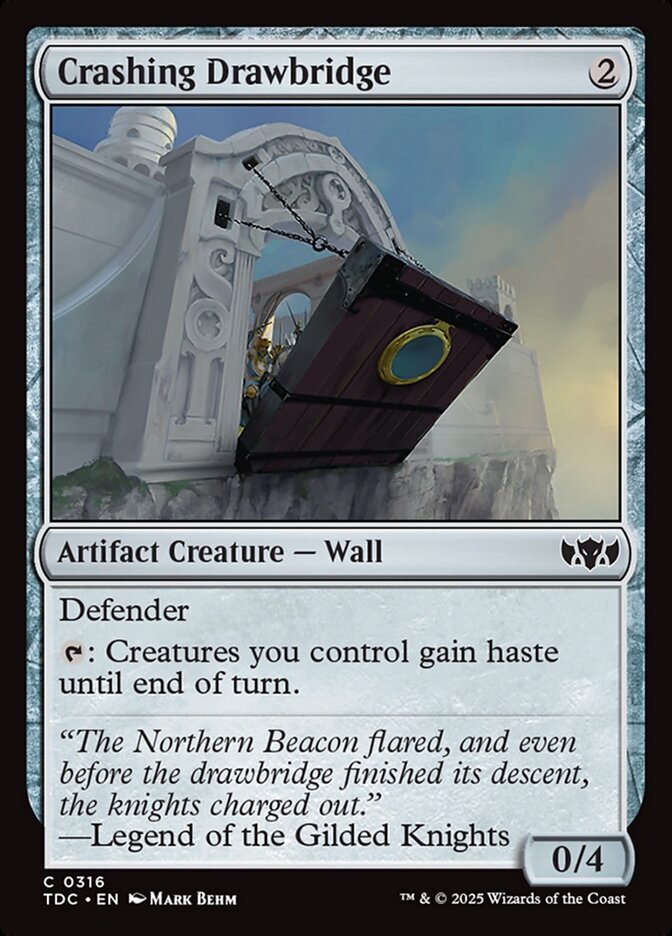 Ponte Levadiça Esmagadora / Crashing Drawbridge - Magic: The Gathering - MoxLand
