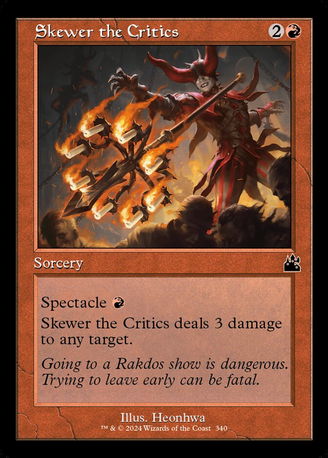 Alfinetada nos Críticos / Skewer the Critics - Magic: The Gathering - MoxLand