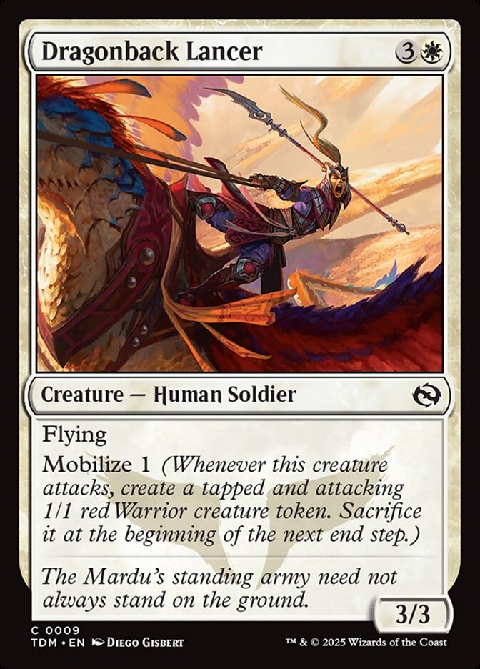 Lanceira Ginete de Dragão / Dragonback Lancer - Magic: The Gathering - MoxLand