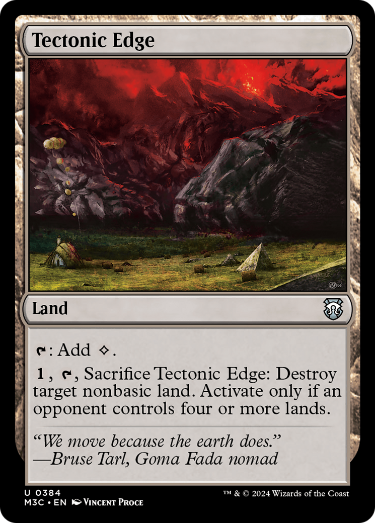 Confim Tectônico / Tectonic Edge - Magic: The Gathering - MoxLand
