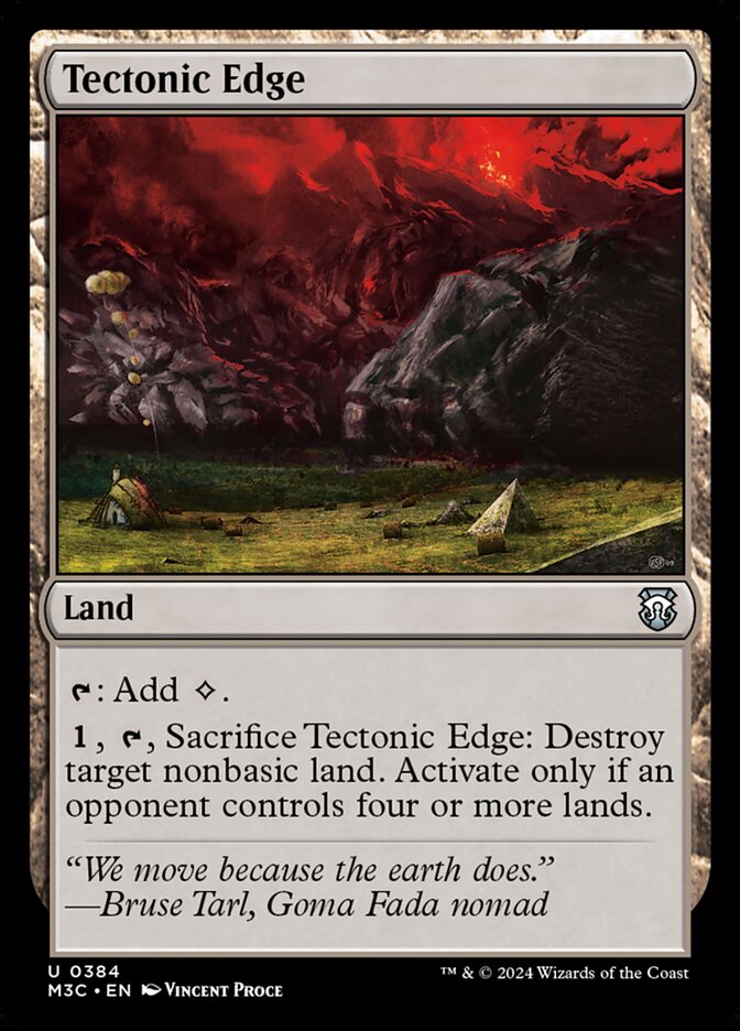 Confim Tectônico / Tectonic Edge - Magic: The Gathering - MoxLand