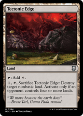 Confim Tectônico / Tectonic Edge - Magic: The Gathering - MoxLand