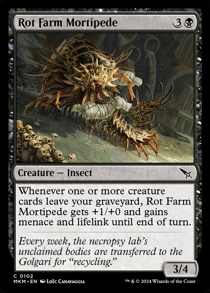 Centopeia Mortífera da Podridão / Rot Farm Mortipede - Magic: The Gathering - MoxLand