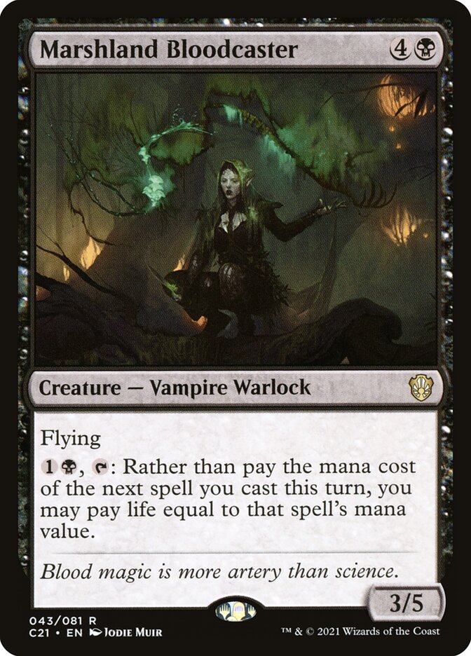 Conjuradora de Sangue do Charco / Marshland Bloodcaster - Magic: The Gathering - MoxLand